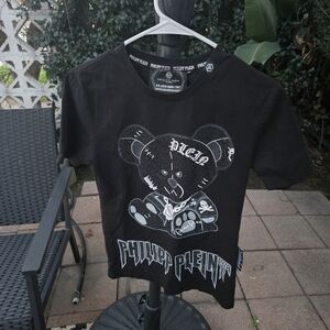 Philipp Plein Black Graphic T-shop M.